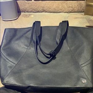 Large Lululemon black tote